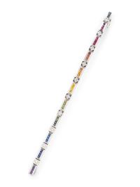 STEPHEN WEBSTER, DIAMOND AND MULTI-COLOR SAPPHIRE BRACELET