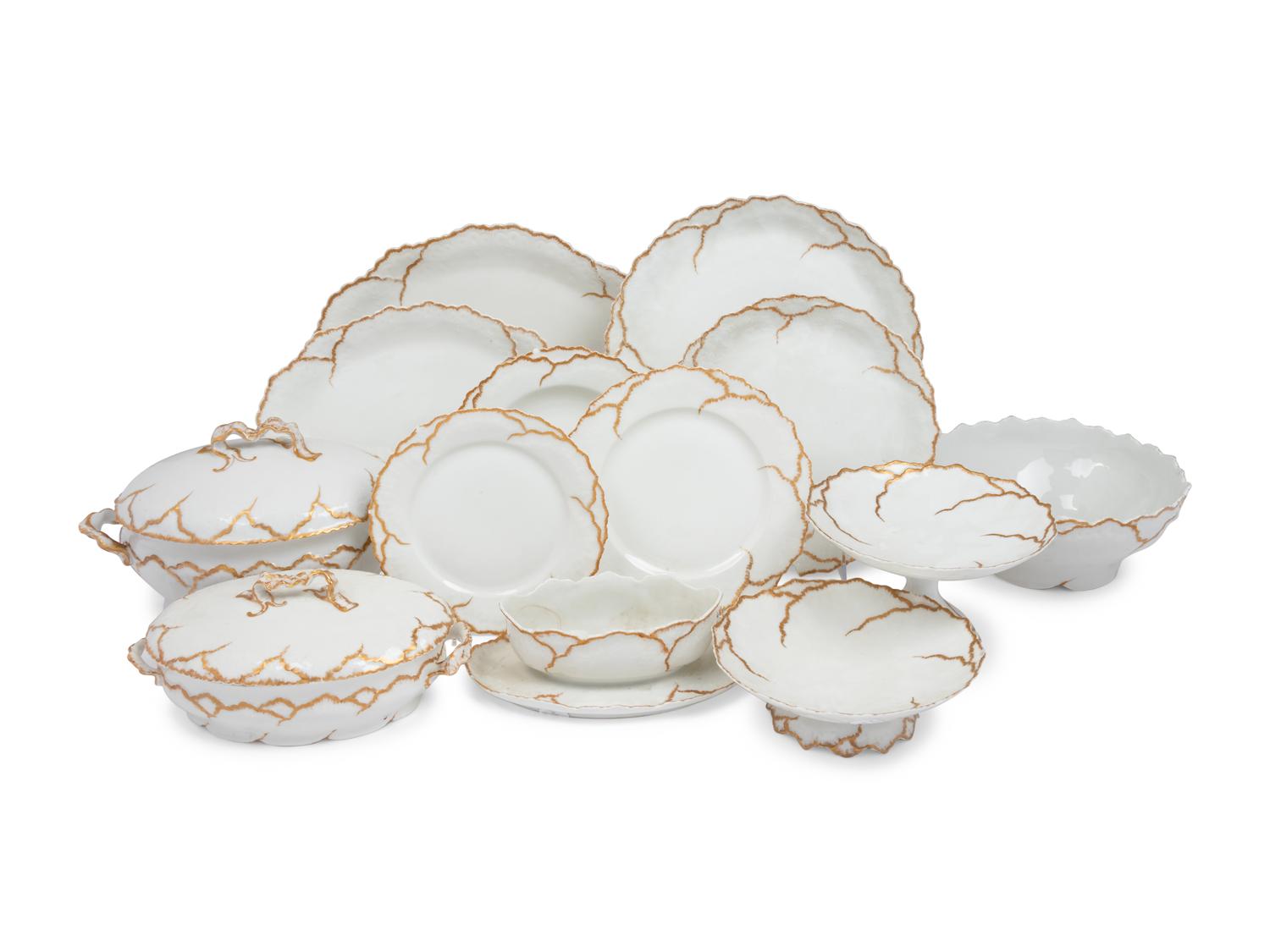 A Limoges Porcelain Dinner Service