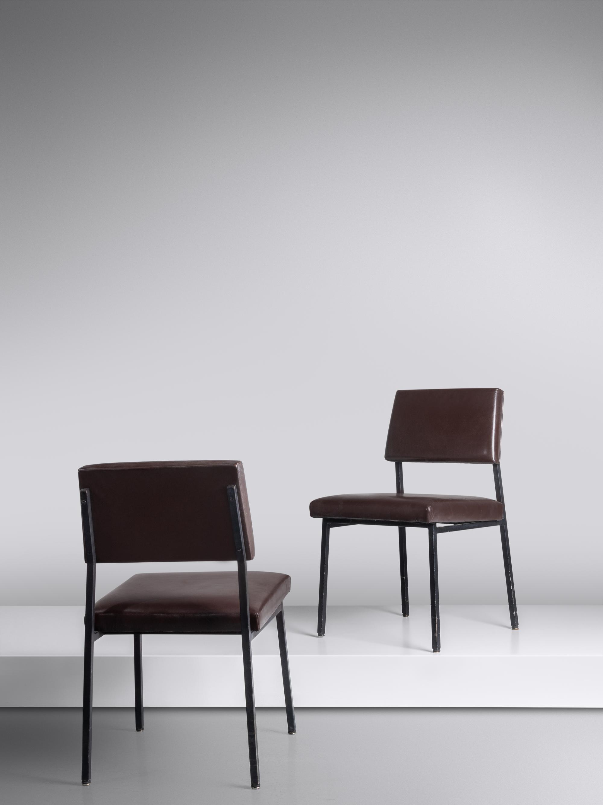 Set of Six 'Prestige' Dining Chairs, c. 1960 Edition Les Huchers-Minvielle, France