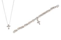 TIFFANY & CO., STERLING SILVER CROSS SET