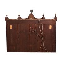 A Federal Parcel Gilt Mahogany, Holly and Ebony Breakfront Gentleman's Desk-and-Bookcase