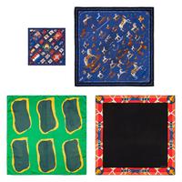 Hermès, Three Scarves & One Handkerchief