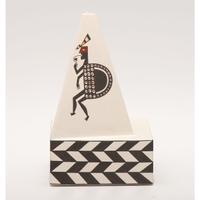 Pottery Pyramid, with Mimbres Elements