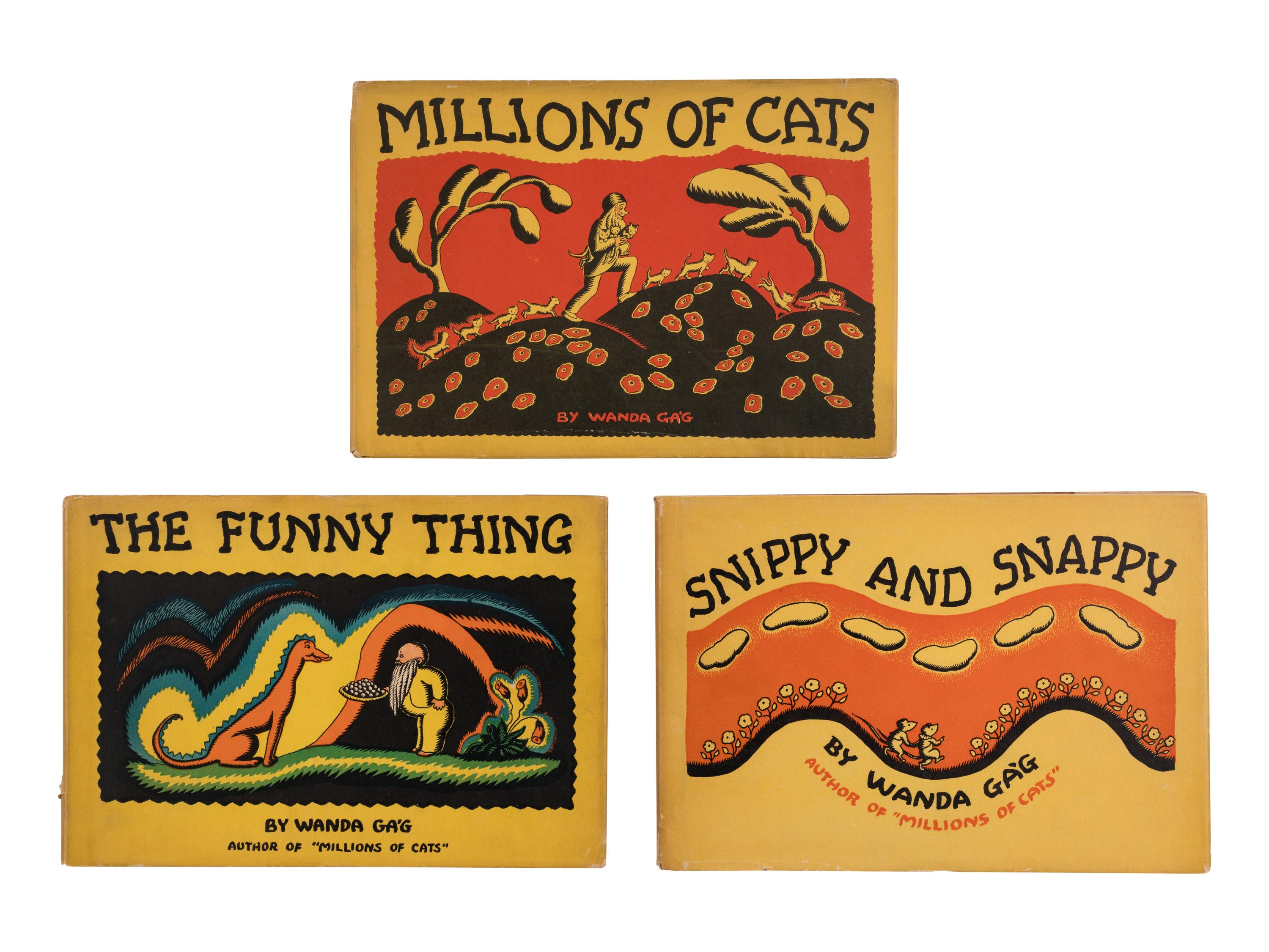[CHILDREN'S BOOKS & ILLUSTRATION]. GA’G, Wanda (1893-1946). Millions of Cats . New York: Jersey Printing Company for Coward-McCann, 1928.