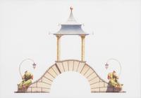 A Group of Gilt Framed Color Reproductions of Dams & Zega's Watercolors Chinoiseries Framed 13 5/8 x 17 1/2 inches. — 20TH CENTURY