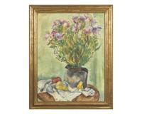 Still Life with Flowers, Apple and Pears