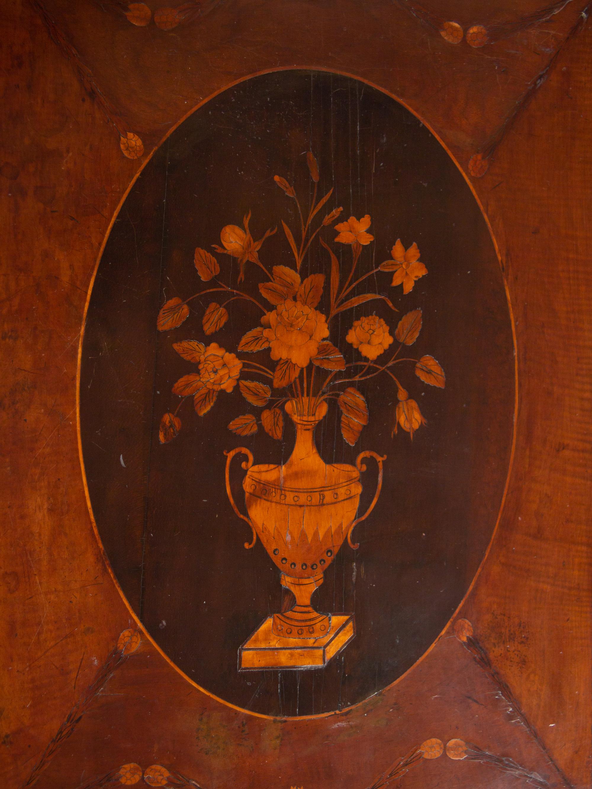 A George III Mahogany and Marquetry Pembroke Table in the Manner of Ince and Mayhew