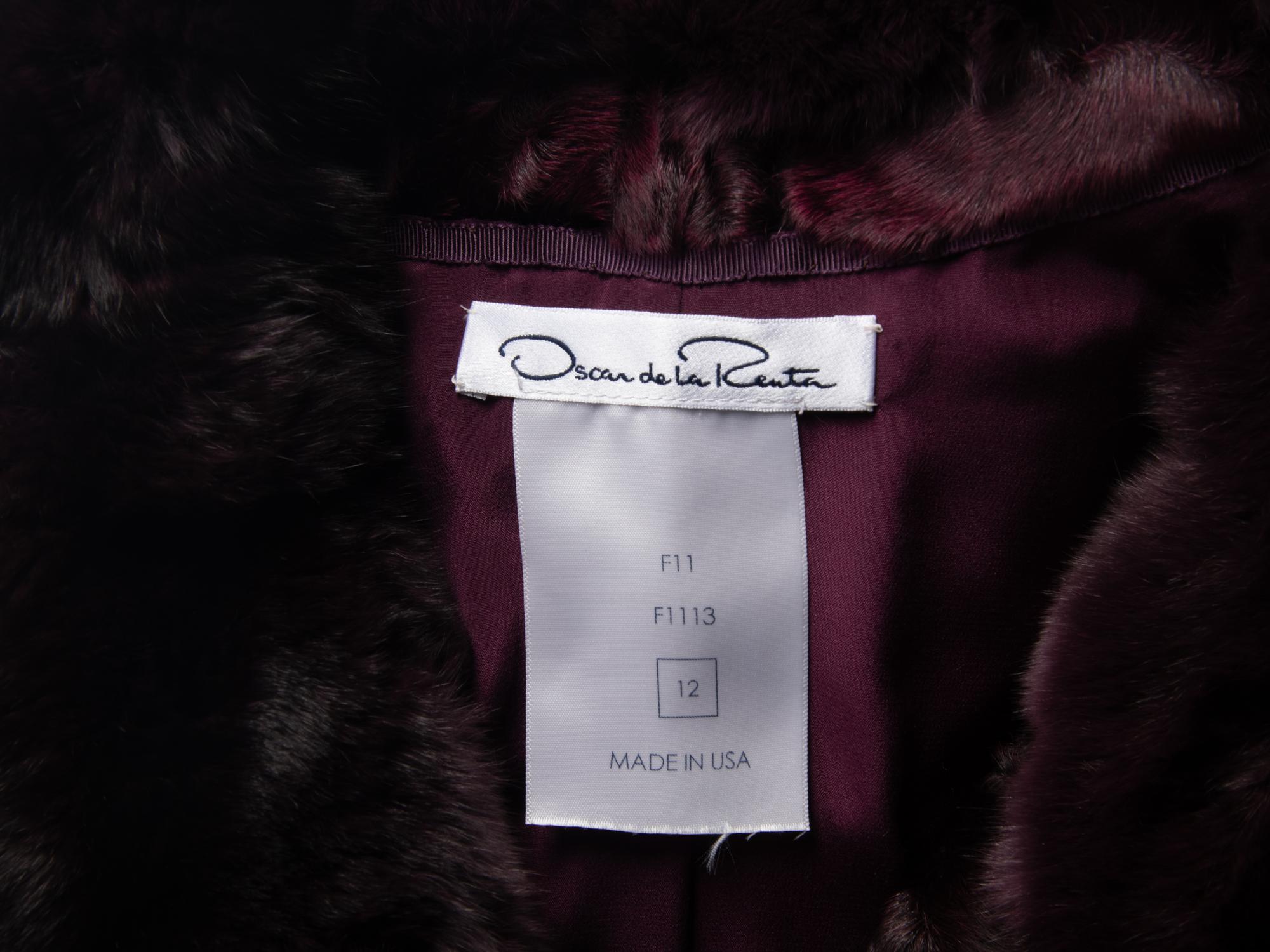 Oscar de la Renta Astrakhan & Chinchilla Coat