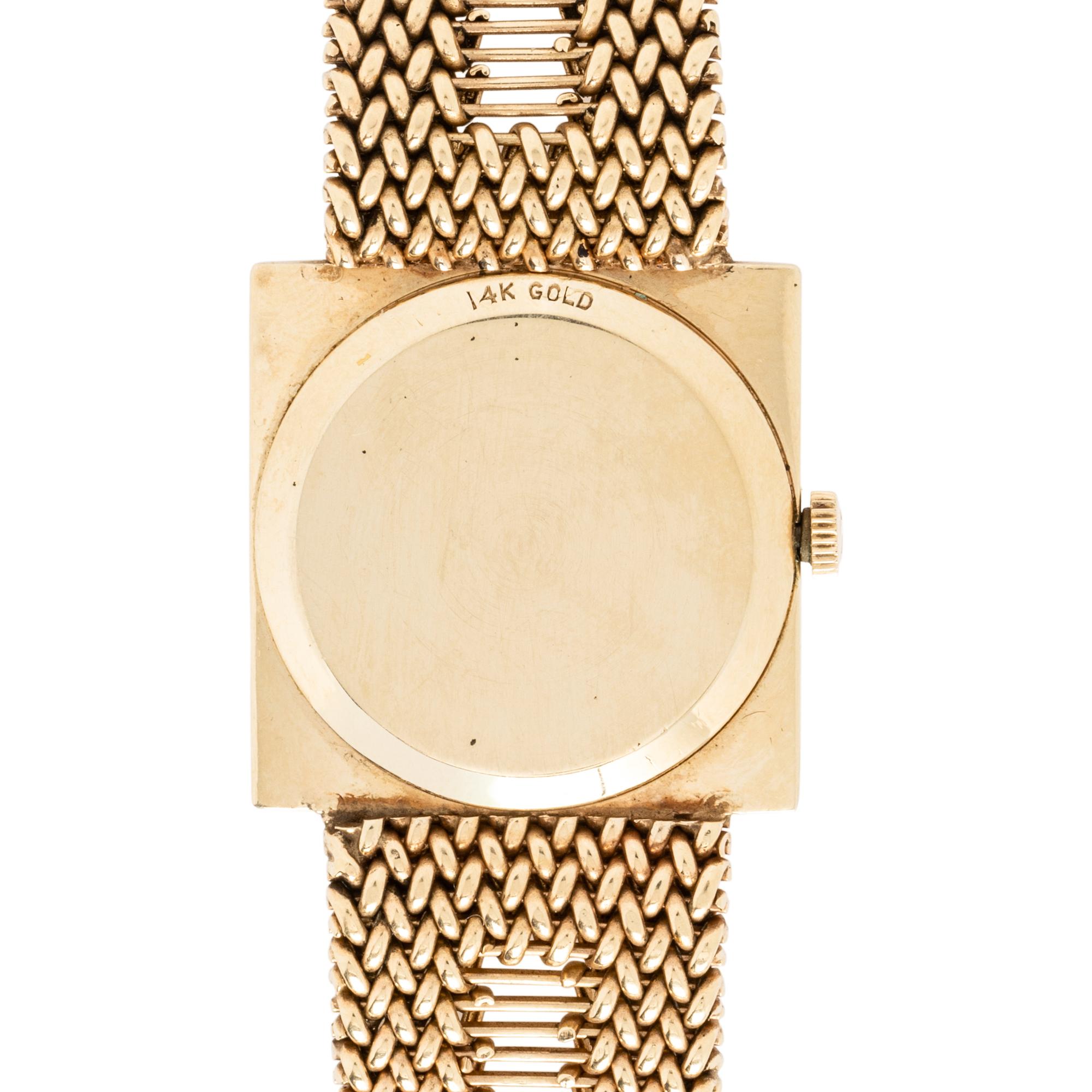 OMEGA, 14K YELLOW GOLD WATCH