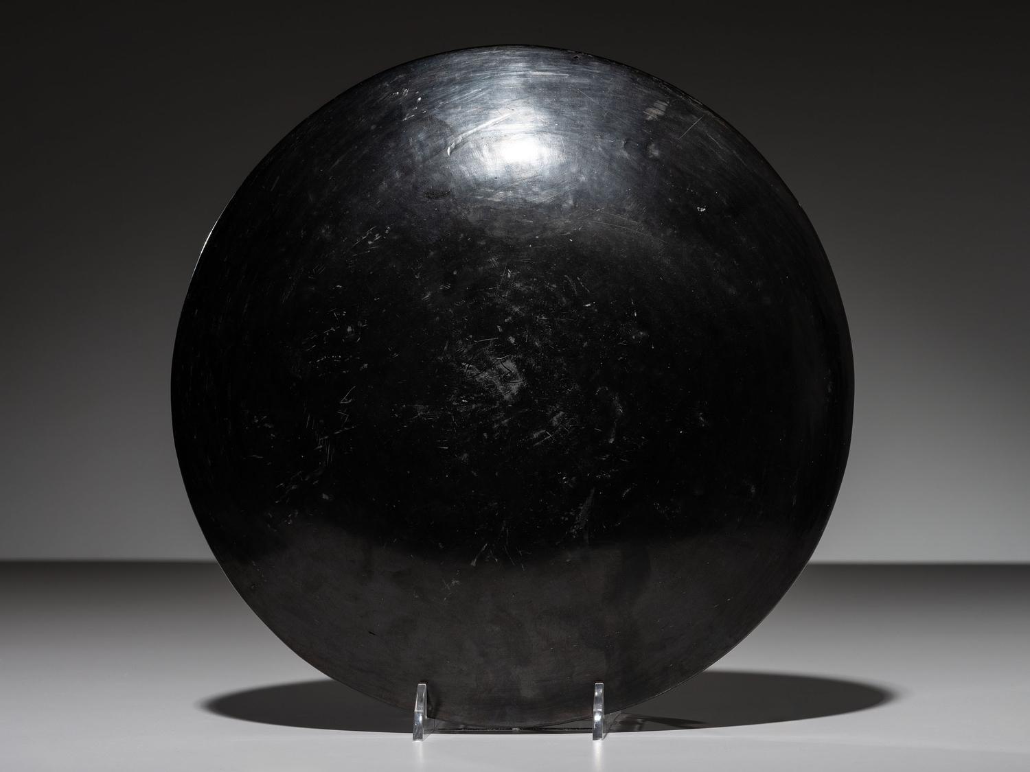 Blackware Plate, with Avanyu 1923-1925