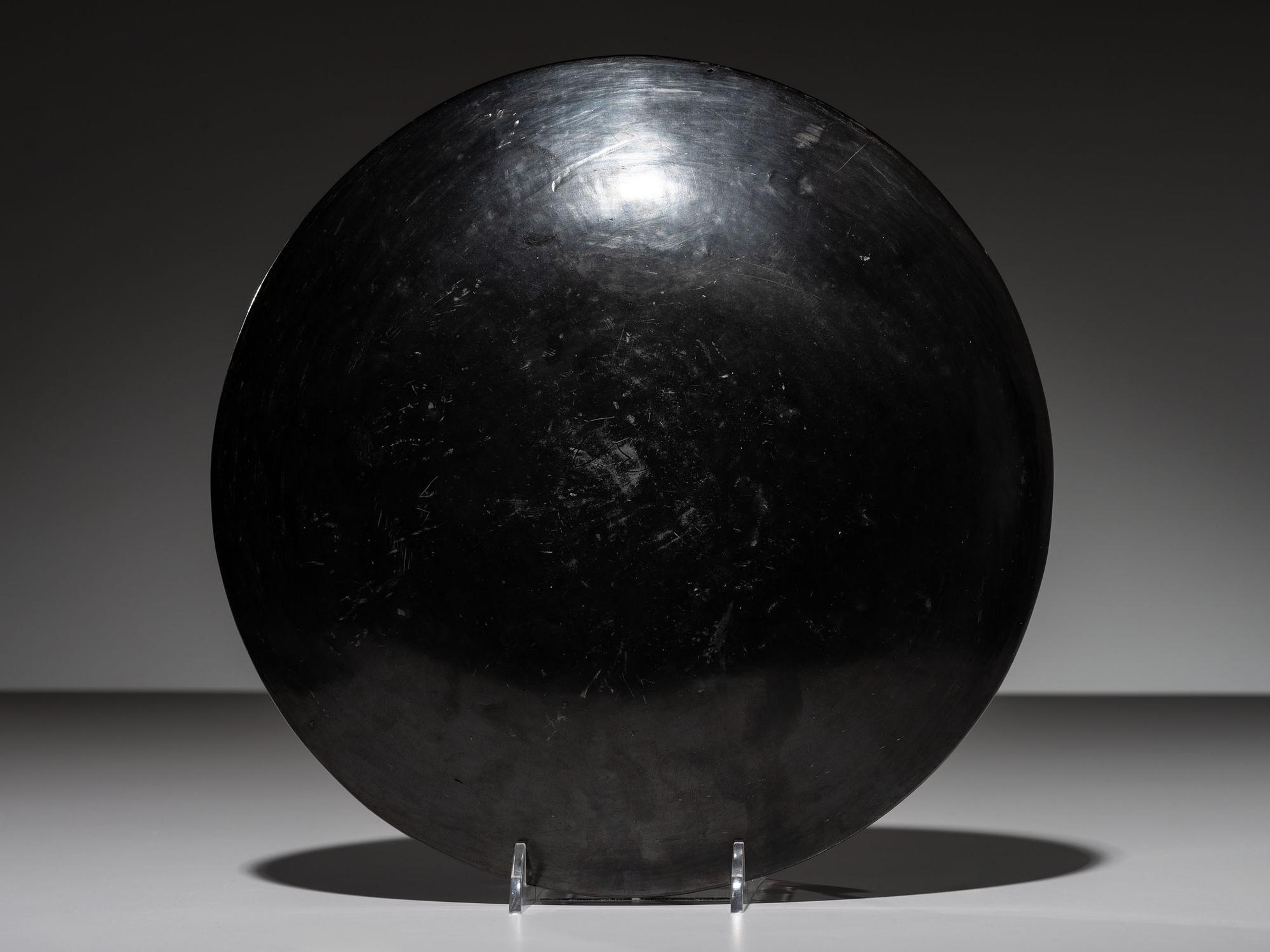 Blackware Plate, with Avanyu 1923-1925