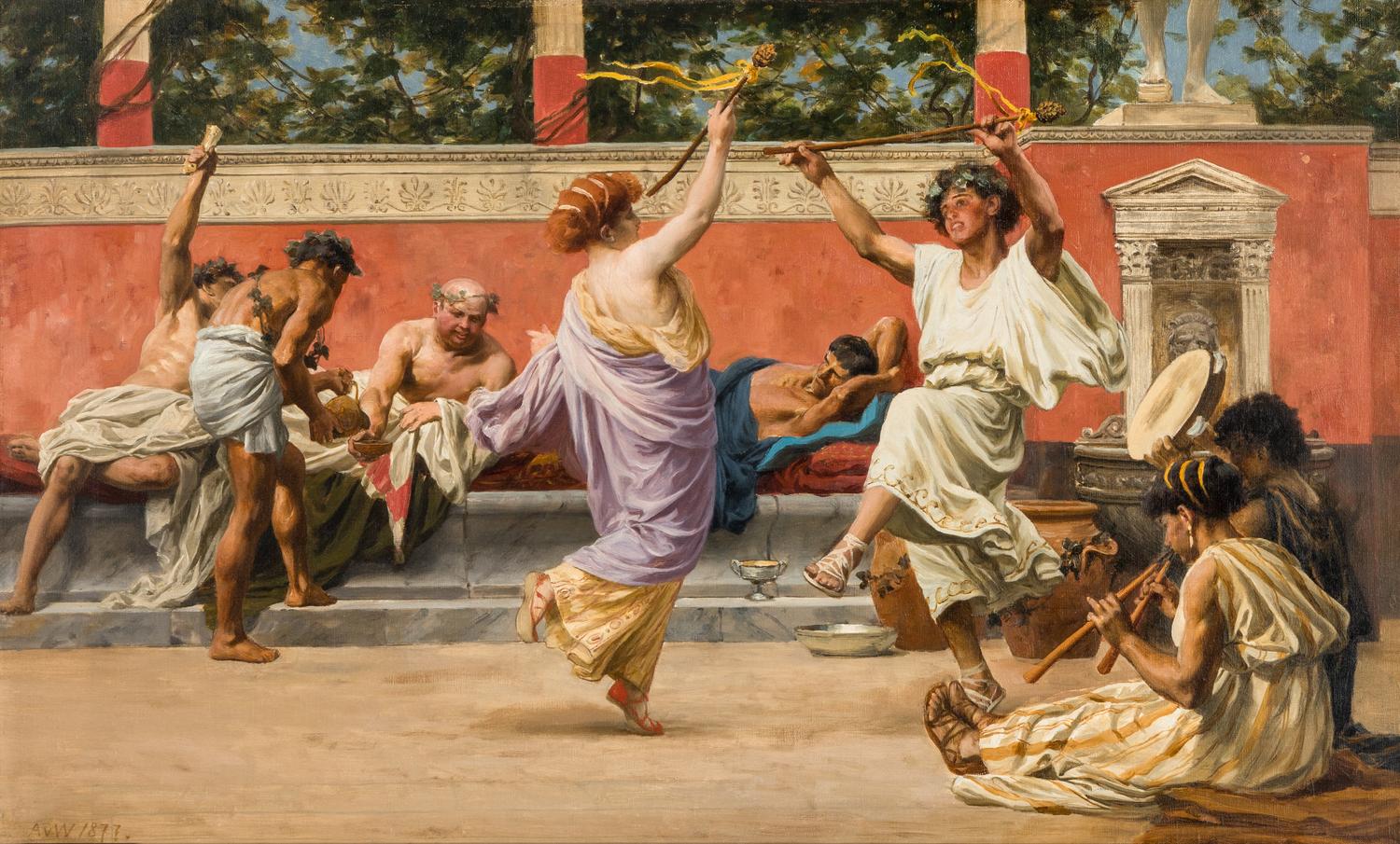 A Roman Feast; together with A Roman Amusement , 1877 (A Pair)