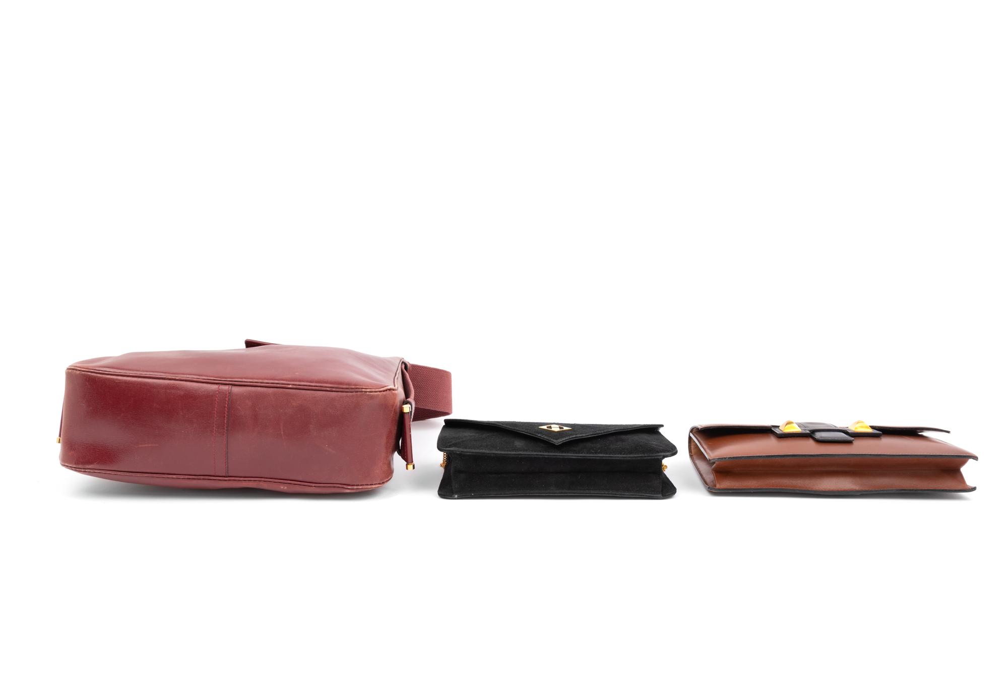 Four Hermès Items: Three Bags and One Pair of Gloves, 1970s