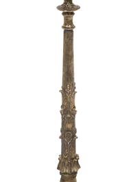 A Pair of Grand Tour Silvered Bronze Candelabra Mounted as Lamps