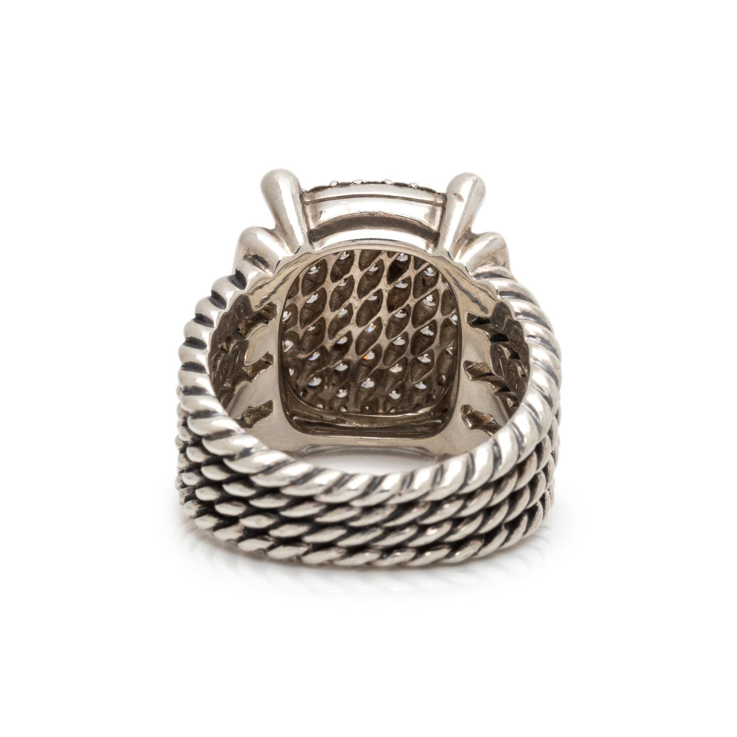 DAVID YURMAN, DIAMOND 'WHEATON' RING