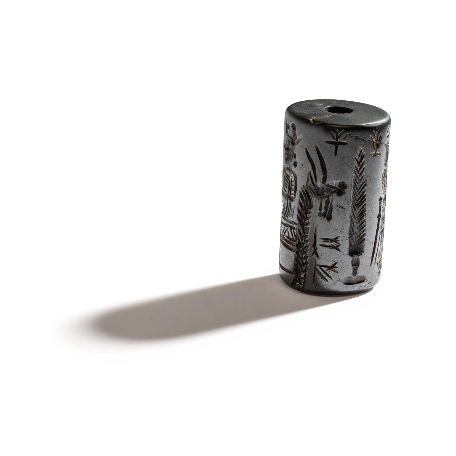 A Western Asiatic Hematite Cylinder Seal