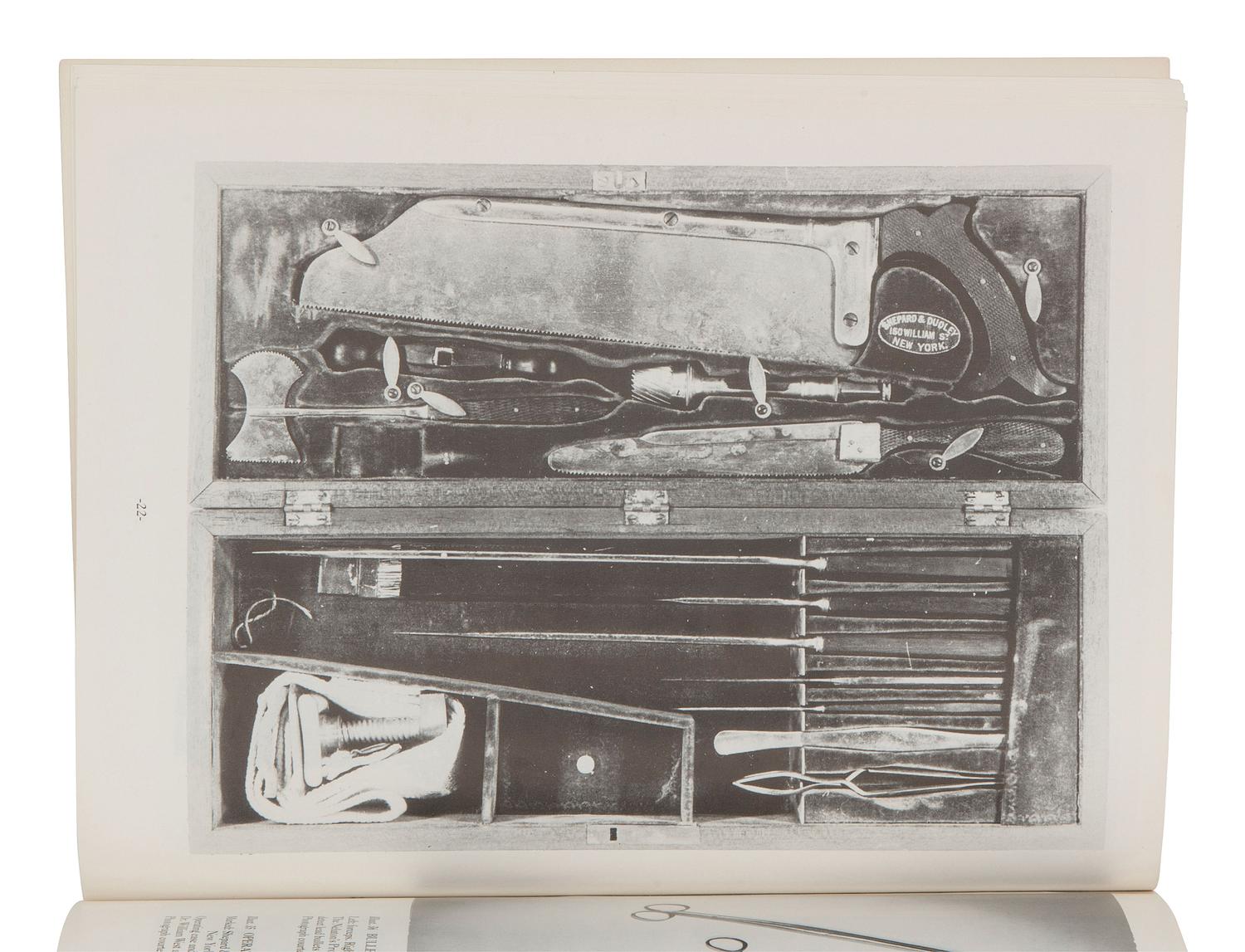 [CIVIL WAR]. Surgical field kit manufactured by Shepard and Dudley, New York. [With:] 3 catalogues, incl. Catalogue of the Surgical Section of the US Army .