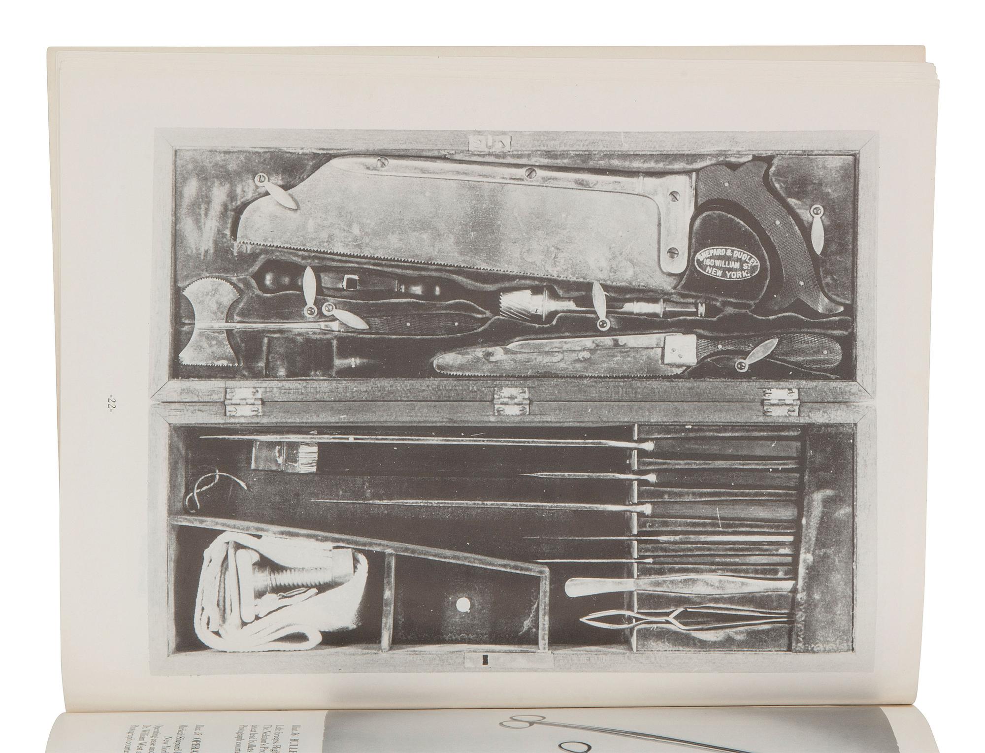[CIVIL WAR]. Surgical field kit manufactured by Shepard and Dudley, New York. [With:] 3 catalogues, incl. Catalogue of the Surgical Section of the US Army .