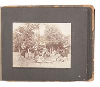 [SPANISH AMERICAN WAR]. Photograph album featuring images mostly related to the USS Philadelphia and operations in Samoa ca 1899.