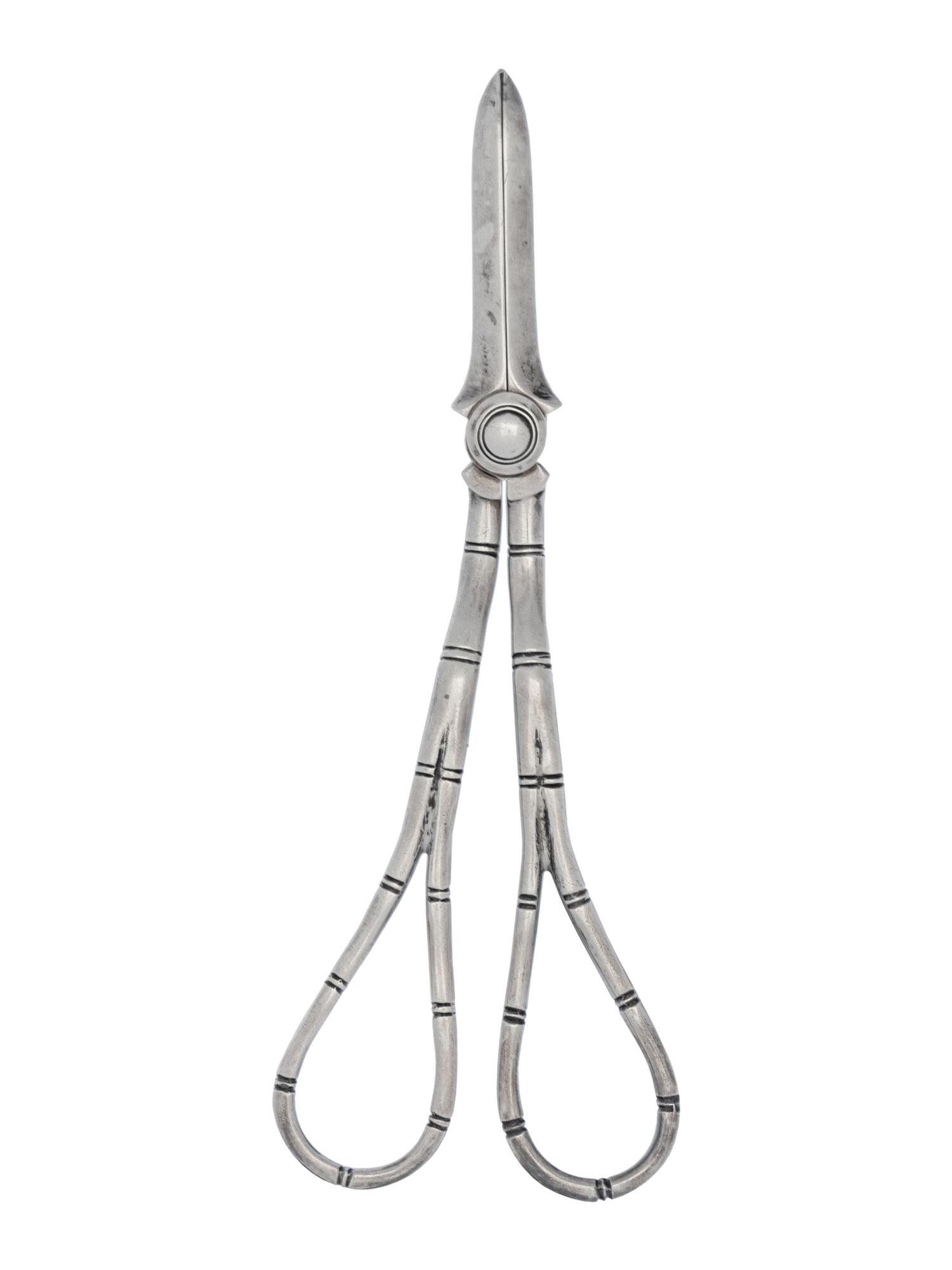 An English Silver Grape Shears