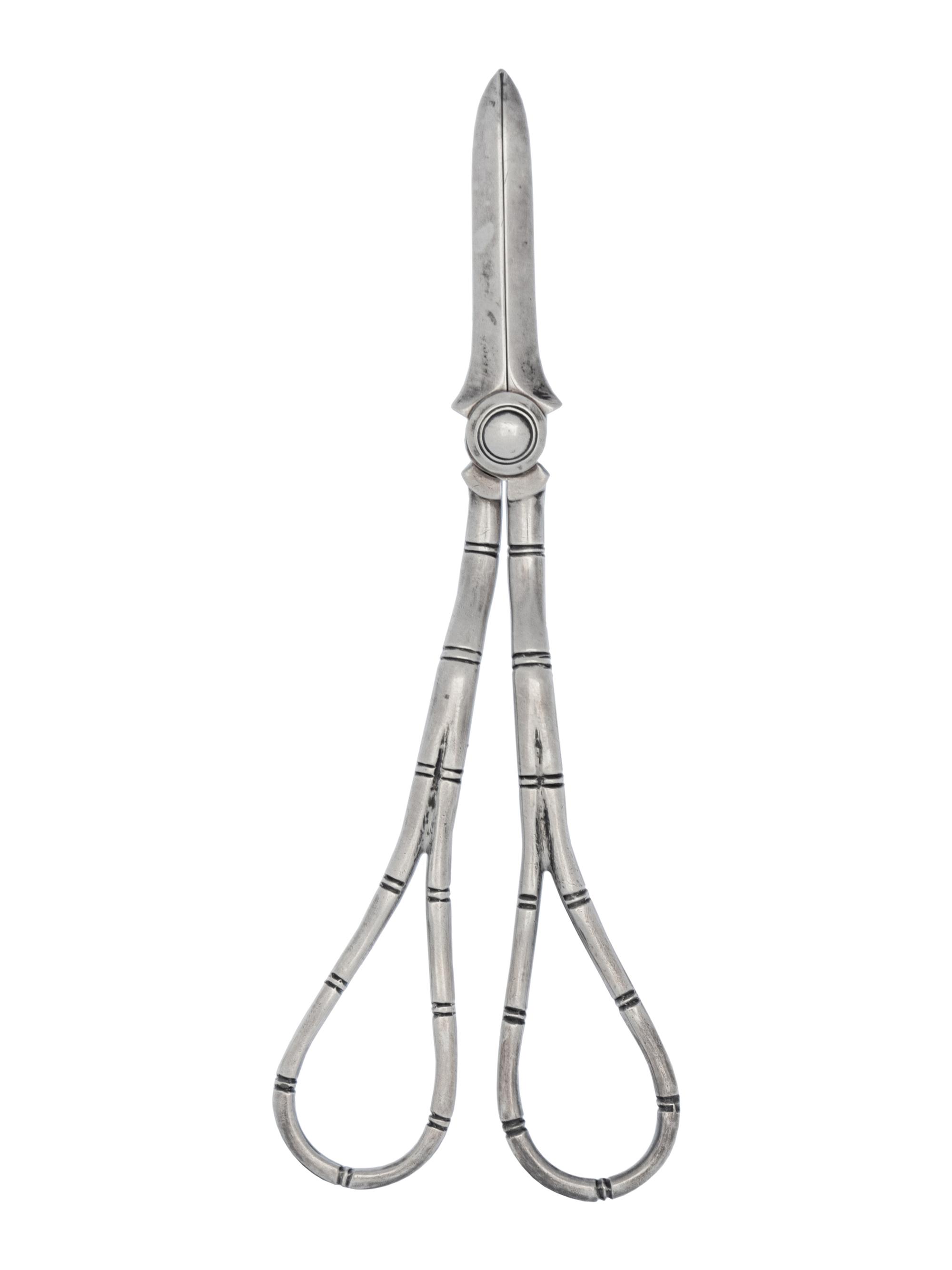An English Silver Grape Shears