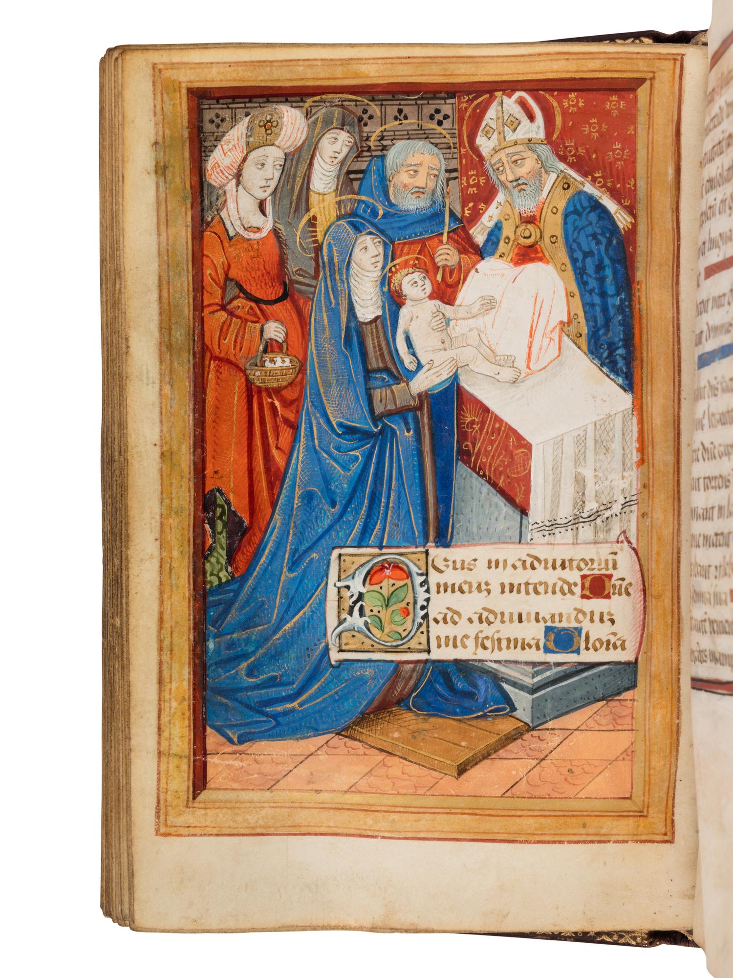 MASTER OF RAOUL DU FOU and JEAN SERPIN (both active Rouen, c. 1480-1520). Book of Hours, use of Rouen, in Latin and French, illuminated manuscript on parchment [France, Rouen, c. 1480-1490]