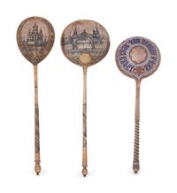 Three Russian Silver Spoons