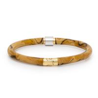 Soho, Enamel, Diamond, and Bicolor Gold Bangle Bracelet