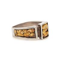 BICOLOR GOLD NUGGET RING