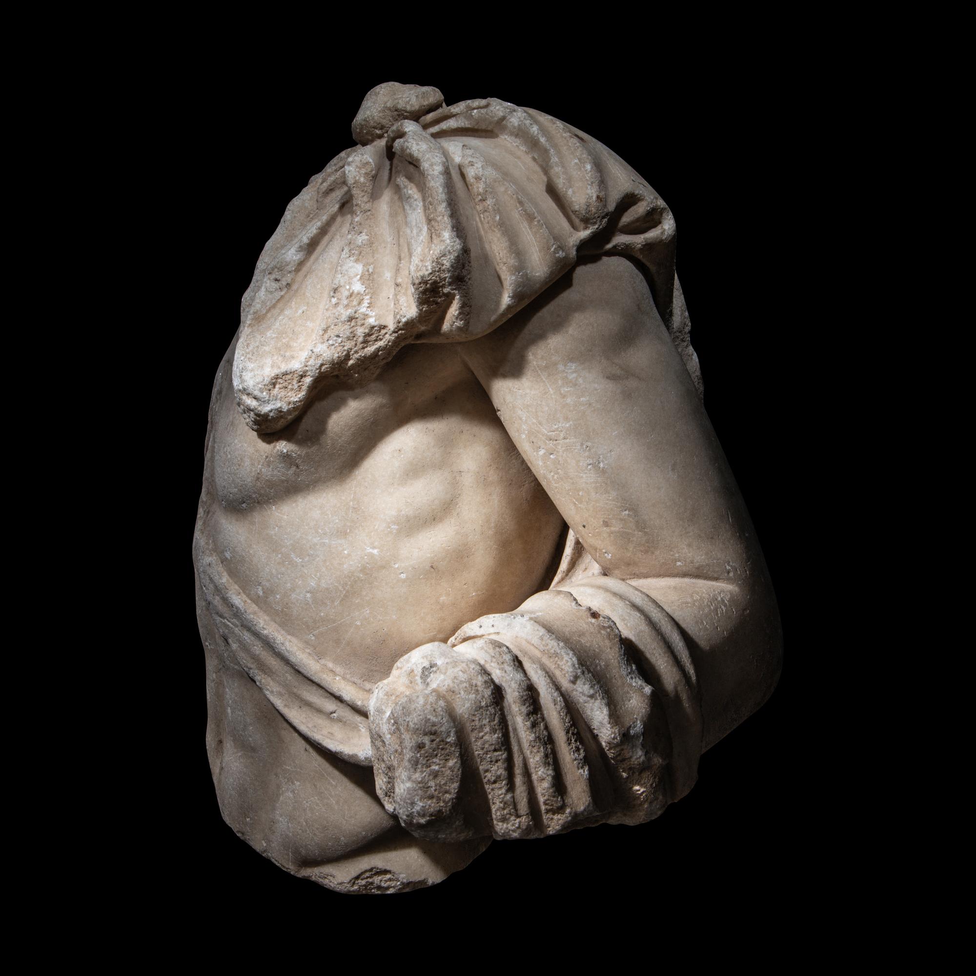 An Over-Lifesized Roman Marble Torso