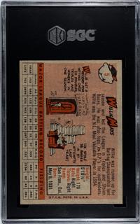 A 1958 Topps Willie Mays Baseball Card No. 5 (SGC 7 NRMT)