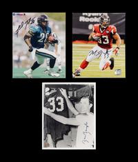 A Large Group of Signed Autograph Football Items Including Hall of Famers and Notables
