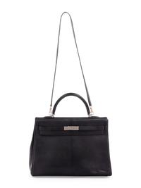 Hermès Black Leather 35cm Kelly Bag, 2001