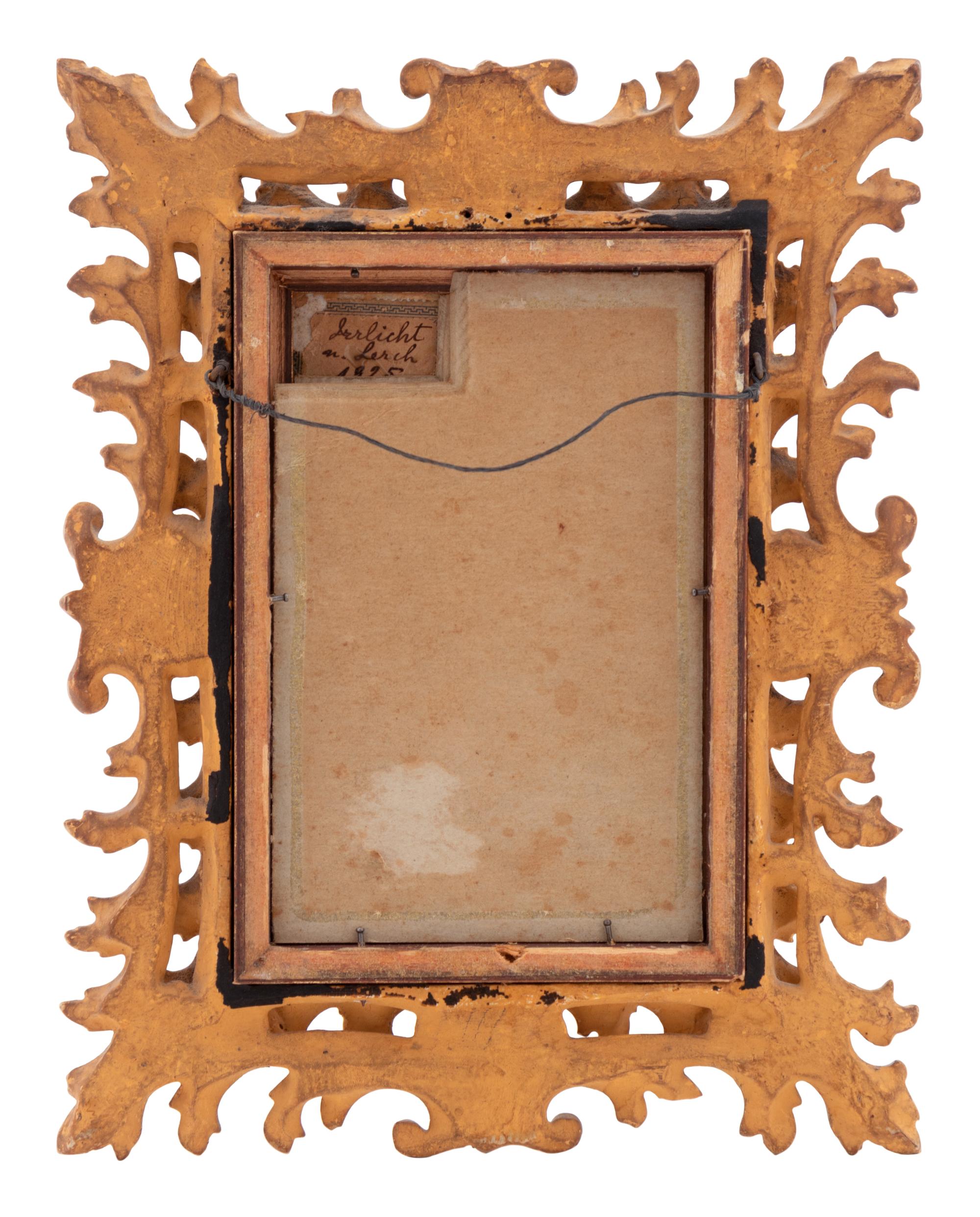 A Hutschenreuther Porcelain Plaque in a Giltwood Frame