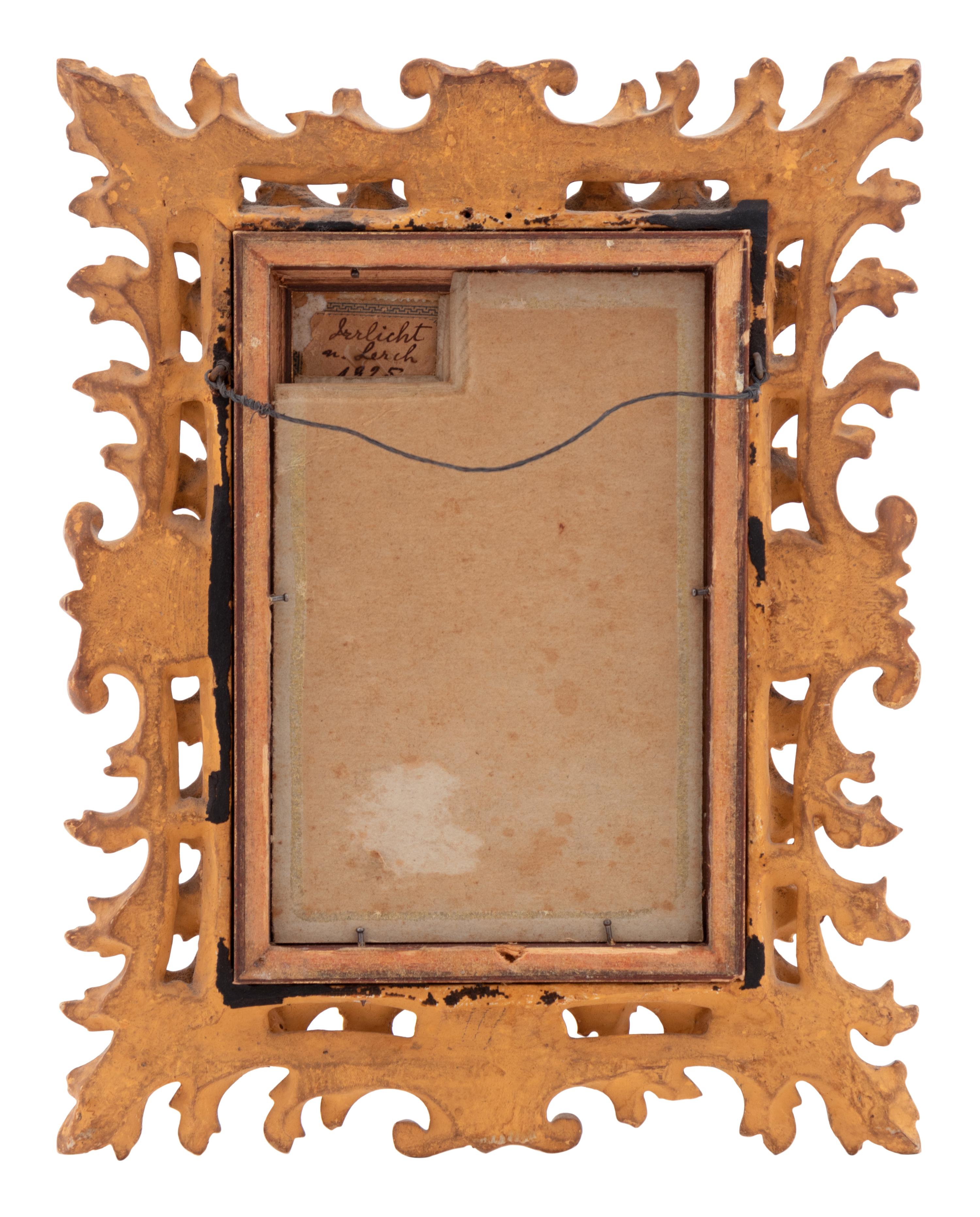 A Hutschenreuther Porcelain Plaque in a Giltwood Frame