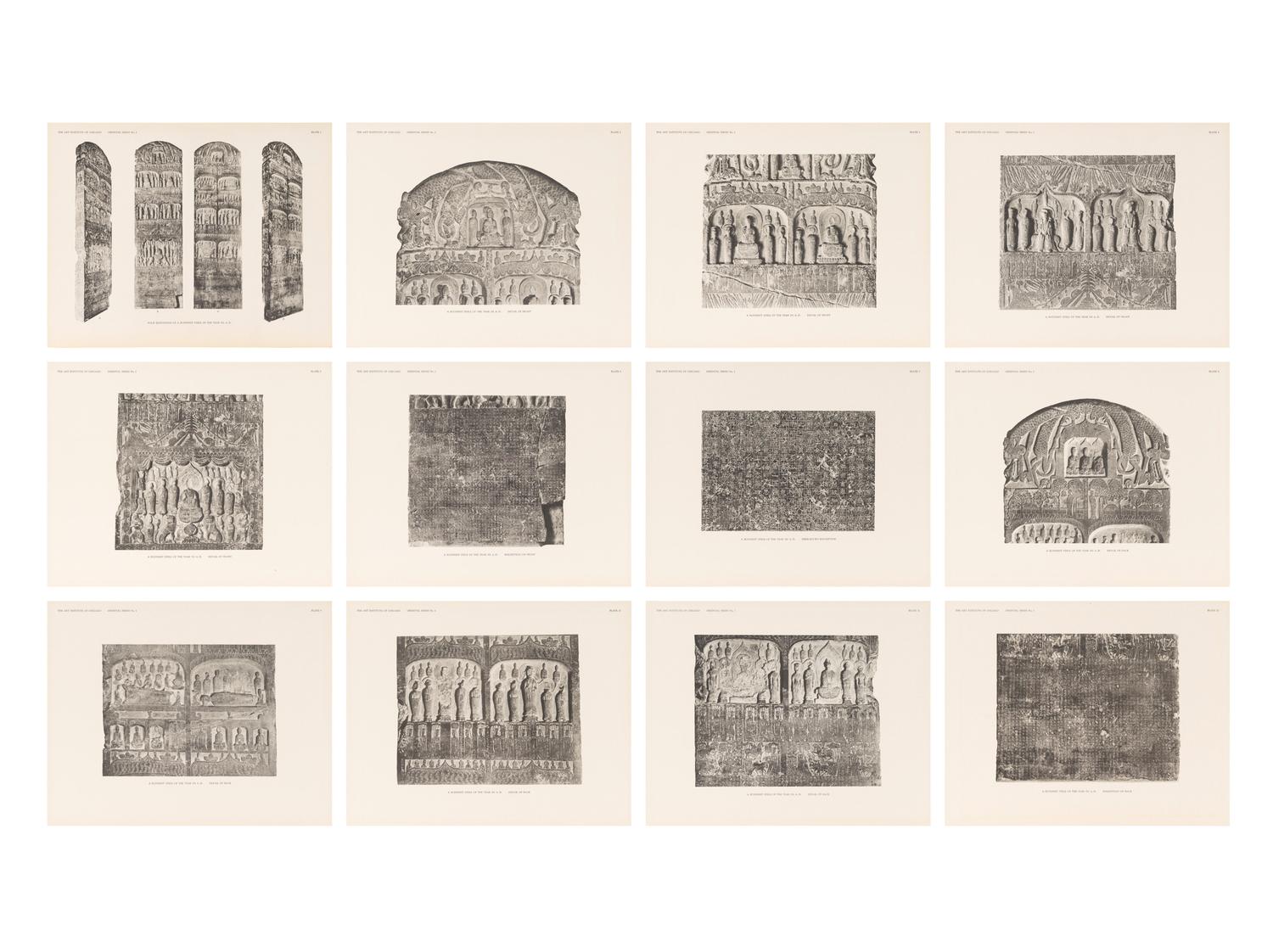 [BUDDHIST SCULPTURE] ART INSTITUTE OF CHICAGO. A Buddhist Stele of the Wei Dynasty: Oriental Publications No. 1. Chicago: The Art Institute of Chicago, 1927.