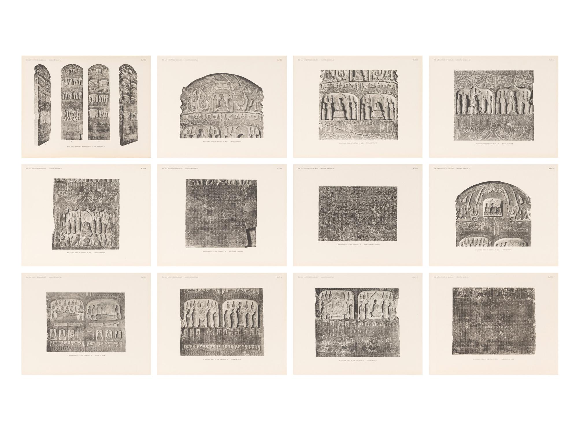 [BUDDHIST SCULPTURE] ART INSTITUTE OF CHICAGO. A Buddhist Stele of the Wei Dynasty: Oriental Publications No. 1. Chicago: The Art Institute of Chicago, 1927.