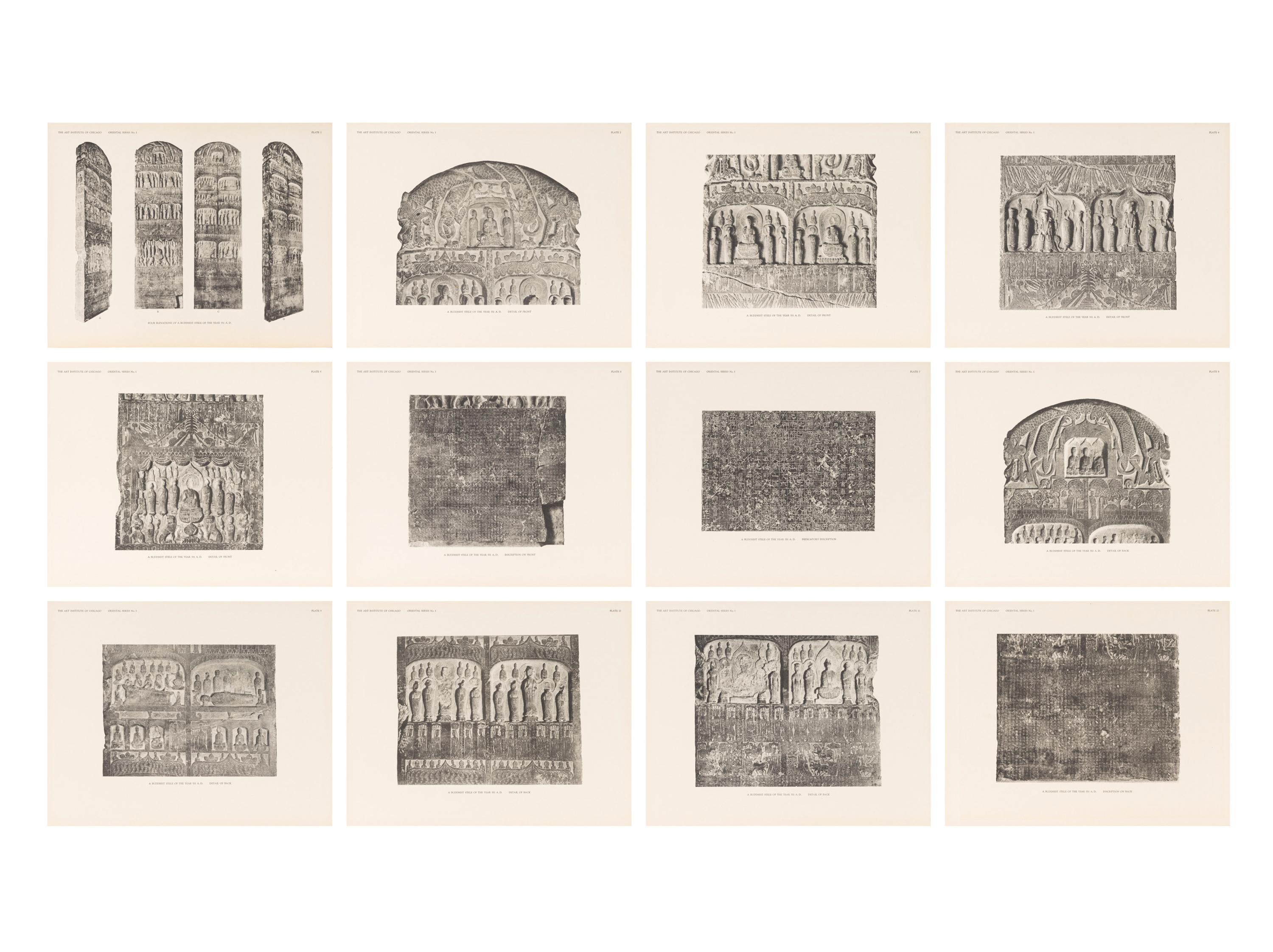 [BUDDHIST SCULPTURE] ART INSTITUTE OF CHICAGO. A Buddhist Stele of the Wei Dynasty: Oriental Publications No. 1. Chicago: The Art Institute of Chicago, 1927.