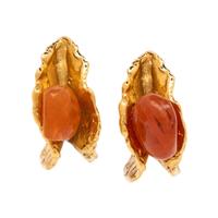 Yves Saint Laurent, Cocktail Ring & Pair of Ear Clips