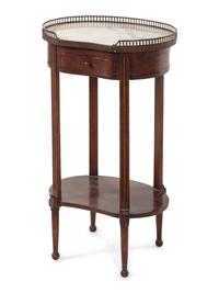 A Louis XVI Style Mahogany Side Table