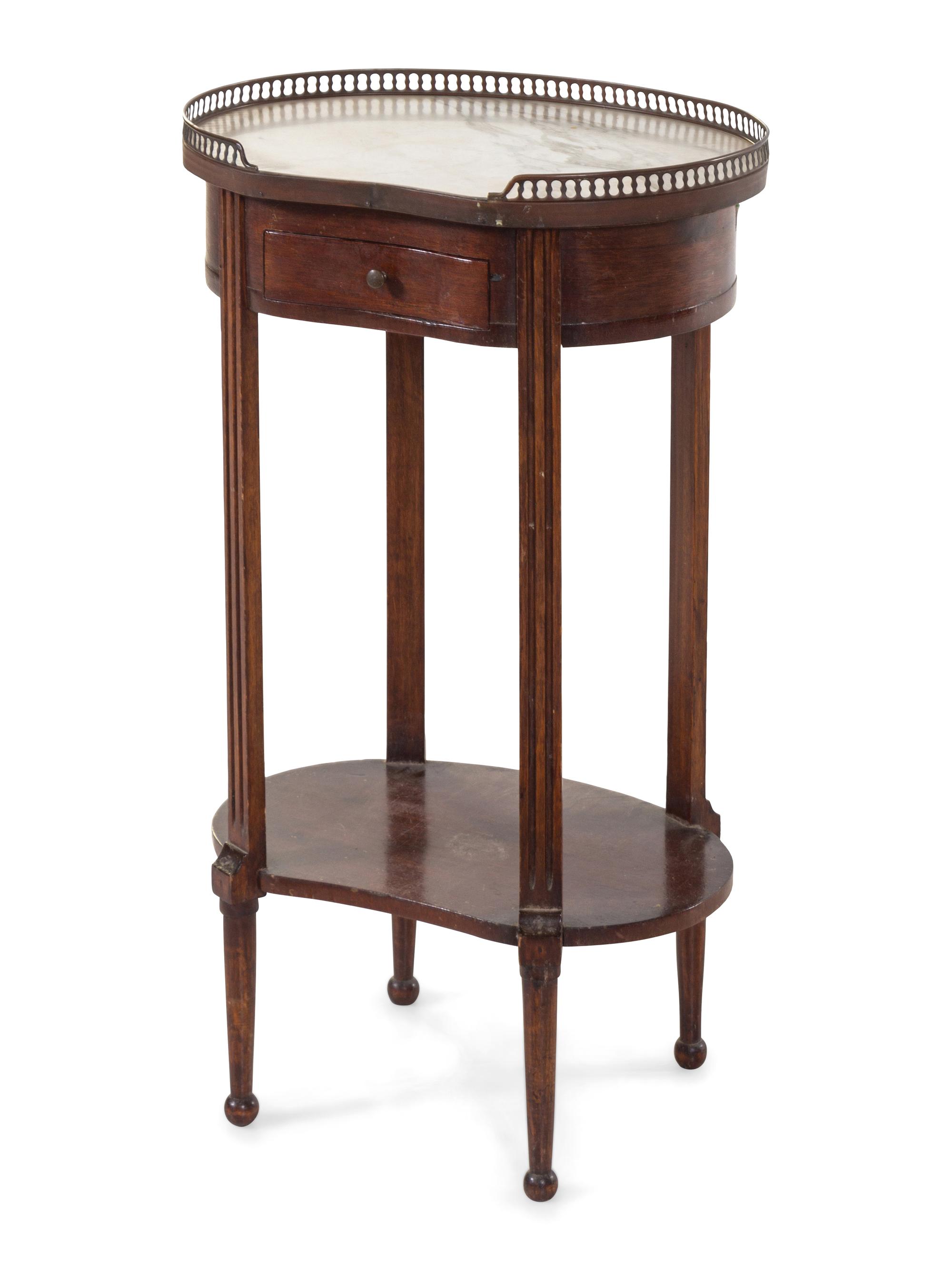 A Louis XVI Style Mahogany Side Table
