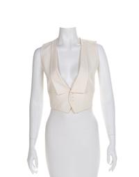 Men's White Cotton Vest, 1900-1920 No size label