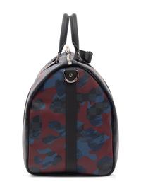 Louis Vuitton Limited Edition Keepall Bandoulière 45 in Damier Cobalt Coated Canvas, Camouflage Bordeaux, Fall Winter 2016