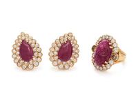 Collection of Ruby, Colored Diamond and Diamond Jewelry