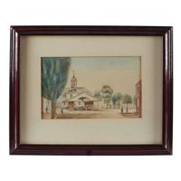 American School 19th century Three works: Germantown and Philadelphia Views