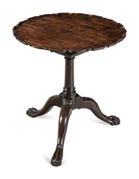 A George III Mahogany Tilt-Top Tea Table