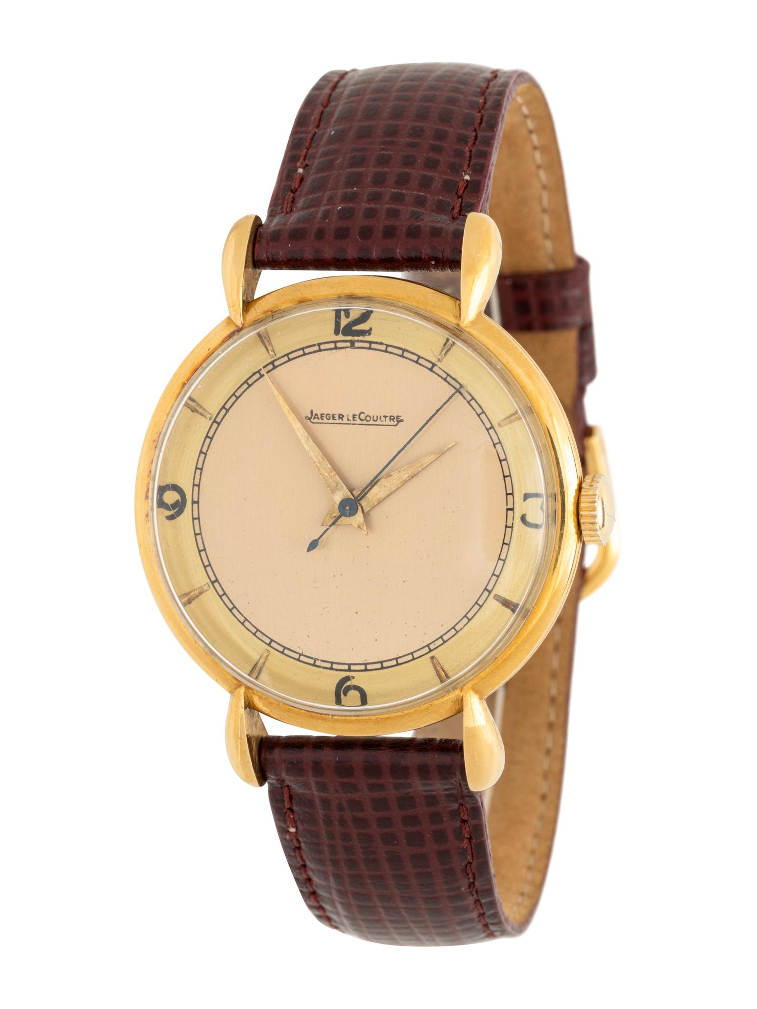 JAEGER-LECOULTRE, 18K YELLOW GOLD WATCH