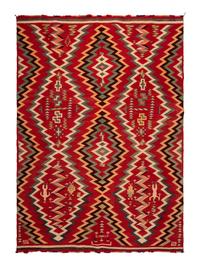 Navajo Germantown Pictorial Weaving / Rug