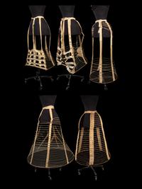 Five Hoop Skirts, 1860-80s