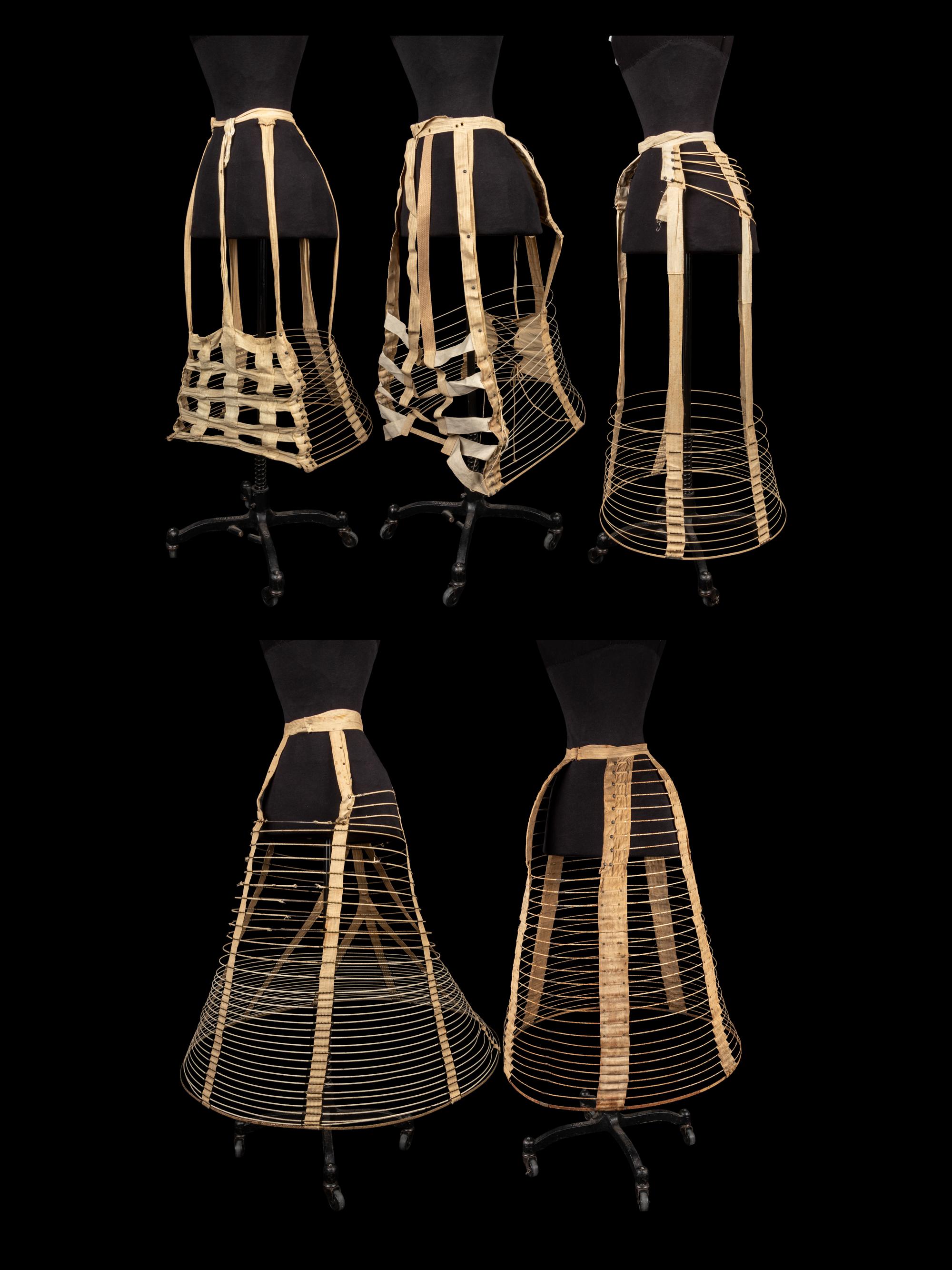 Five Hoop Skirts, 1860-80s
